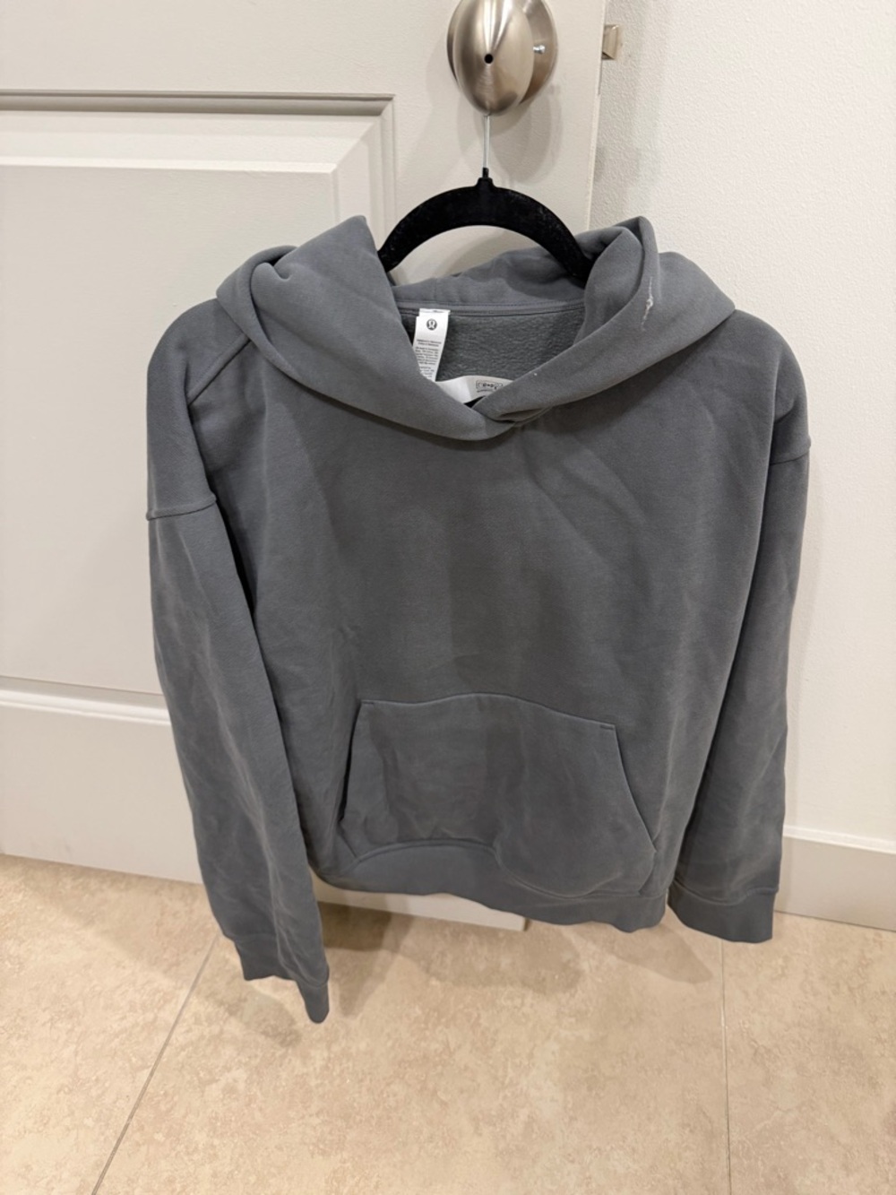 Lulu Lemon Medium Grey W Steady State Oversized Hoodie. 🖤⚡️